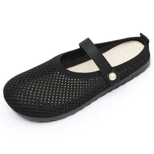 Zapatillas deportivas ligeras y transpirables para mujer, zapatillas deportivas de verano, suela blanda, malla hueca, estilo tejido - Product Image 6