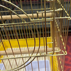 Sağlam Metal Elektrokaplama Kalınlaştırılmış Güçlendirilmiş Büyük Papağanlar, Muhabbet Kuşları ve Tüylü Kuşlar İçin Kuş Kafesi - Ev Süsü Toptan Satış - Product Image 4