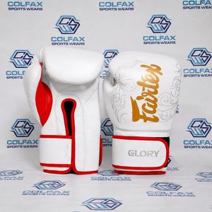 นวมชกมวย Fairtex ระดับมืออาชีพ สีสั่งทำได้ หนังแท้ ปิดแบบผูกเชือก ระบายอากาศได้ดี น้ำหนักเบา นวมเต็มนิ้วสำหรับผู้ใหญ่ - Product Image 1
