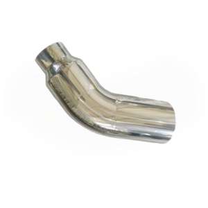 5 بوصة مطلي بالكروم الديزل العادم الكوع طرف 5 بوصة مدخل 8 بوصة منفذ الجانب خروج العادم طرف 23 بوصة طول طول دوران أنبوب العادم - Product Image 3