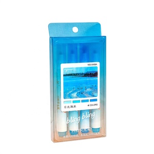 Set di evidenziatori colorati sfumati, creativi, 4 pezzi, evidenziatori per studenti <span class=keywords><strong>con</strong></span> effetto <span class=keywords><strong>glitter</strong></span> - Product Image 5