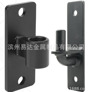 Bisagra de puerta de hierro galvanizado en zinc negro para montaje en pared, apertura de 180 grados, para puerta de granja, valla de madera, uso industrial - Product Image 3