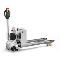 Chariot élévateur électrique en acier inoxydable WIN TOP STAR modèle DD1 Fwd avec batterie au plomb-acide, fourches 1220x685mm, pneus en polyuréthane