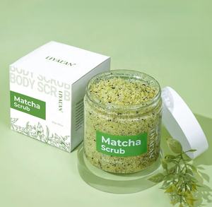 <span class=keywords><strong>Gommage</strong></span> corporel au sel de la mer Morte de qualité supérieure, parfum matcha, acide hyaluronique pour une peau exfoliée, lisse et éclatante, tous types de peau - Product Image 1