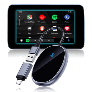 Adaptador Inalámbrico Carplay Fuallwin 2024, Dongle Android Auto, WiFi <span class=keywords><strong>de</strong></span> Doble Banda 5GHz, Conexión Automática, Sin Retraso, Mapas en Línea, Control por <span class=keywords><strong>Voz</strong></span> - Product Image 1