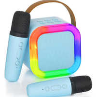 Sistema de Altavoces para Karaoke K12 con 2 Micrófonos, Juguetes Navideños para Cantar y Bailar, Regalo de Navidad para Niños
