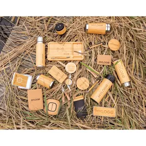 Chargeur sans fil 5W en bambou, gadgets écologiques - Product Image 2