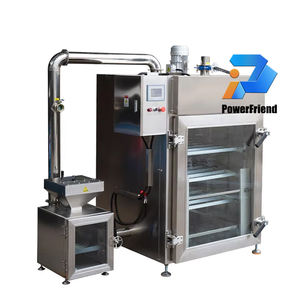 Fumoir automatique Powerfriend modèle 150 pour viande, canard, poisson, pieds de porc, <span class=keywords><strong>machine</strong></span> <span class=keywords><strong>à</strong></span> fumer, fumoir 500-1000 kg/h pour ligne de transformation de saucisses - Product Image 1