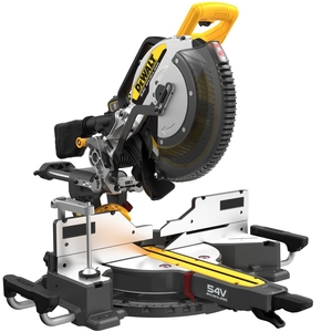 เลื่อยองศาไร้สายแบบมืออาชีพ 54V Brushless Lithium-ion ขนาด 12 นิ้ว แบบเลื่อนได้สองทิศทาง สำหรับงานไม้ - Product Image 1