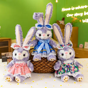 Stellalou itme oyuncaklar Stellalou dolması bebek mor tavşan peluş oyuncaklar karikatür uzun kulak <span class=keywords><strong>Bunny</strong></span> dolması hayvan bebekler için kız - Product Image 3