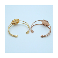 Bandeaux de sublimation imprimés sur mesure Base de bracelet en cuir tendance pour bracelets de bijoux à bricoler soi-même