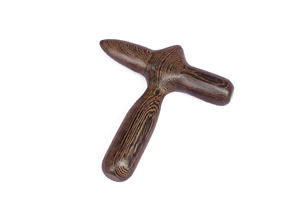 Masseur d'épaules en forme de T, vente en gros, outils de <span class=keywords><strong>massage</strong></span> du corps en bois de bambou - Product Image 4