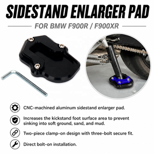 Alargador de Base de Soporte Lateral para Motocicleta, Placa de Extensión de Soporte Lateral de Aluminio CNC para <span class=keywords><strong>BMW</strong></span> F900R F900XR F <span class=keywords><strong>900R</strong></span> F 900XR 2020-2023 - Product Image 2