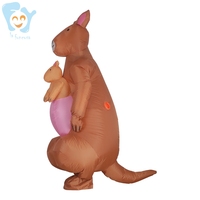 Costume de kangourou gonflable amusant pour adultes, taille durable et grande taille, pour Halloween, Noël et le Nouvel An