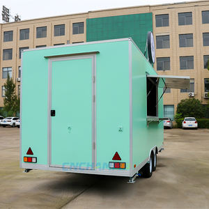 Mini Foodtruck, Cuisine Mobile, Remorque à Granités, Remorque à Hot-dogs, Chariot de Restauration Rapide, Petit Foodtruck Rond, Remorque de Concession Alimentaire - Product Image 3