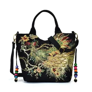 canvas straight handbag high quality sublimation printing canvas bag with lining fashion bag
