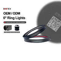 HIFLY Low Angle Diameter 180*145mm LED Ring Machine Vision Light for Microscopes Industrial Cameras
