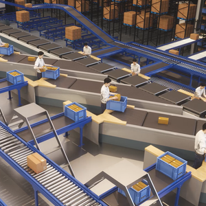 Cimc pteris tuyến tính crossbelt sắp xếp phân loại giải pháp hẹp vành đai phân loại Máy bưu kiện Phân Loại hệ thống vành đai băng tải máy - Product Image 6