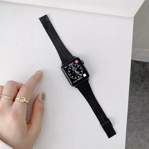 Pour <span class=keywords><strong>Apple</strong></span> <span class=keywords><strong>Watch</strong></span> Band <span class=keywords><strong>Series</strong></span> 6 SE <span class=keywords><strong>5</strong></span> 4 3 2 1 38mm 40mm 42mm <span class=keywords><strong>44mm</strong></span> Bracelet de poignet mince en <span class=keywords><strong>acier</strong></span> <span class=keywords><strong>inoxydable</strong></span> Bracelet de montre à maillons métalliques - Product Image 4