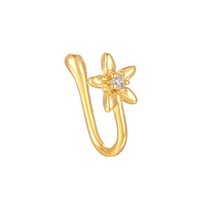 Faux Anneau de <span class=keywords><strong>Nez</strong></span> Clip U Forme Zircon Micro-Incrusté Géométrique Créatif, Tendance Femme Style Europe et États-Unis - Product Image 5