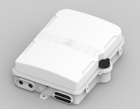 Boîtier de distribution de fibre optique extérieur |   24 fibres FTTH montables sur mur/poteau |    Adaptateur SC/LC