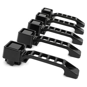 Pour <span class=keywords><strong>Jeep</strong></span> <span class=keywords><strong>Wrangler</strong></span> JK/JKU 2007-2018, kit de poignées de porte extérieures noires en aluminium - Product Image 5