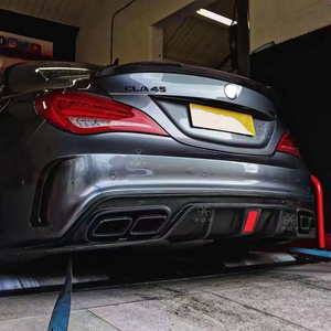 Diffuseur Arrière de Pare-chocs en Fibre de Carbone Style CMST pour <span class=keywords><strong>Mercedes</strong></span> Benz <span class=keywords><strong>CLA</strong></span> <span class=keywords><strong>AMG</strong></span> CLA45 W117 2013-2019 - Product Image 3