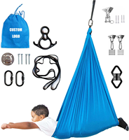 Balançoire thérapeutique pour enfants personnalisée, légère, portable, design moderne, pliable, hamac de yoga pour utilisation en extérieur dans les parcs