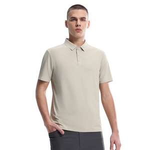 T-shirt d'été en coton tricoté 100 % respirant et à séchage rapide pour homme, haut de randonnée extérieur infroissable pour activités sportives - Product Image 1