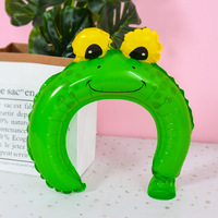 Ballons en forme de tête d'animal de dessin animé, couvre-chefs pour enfants, ballons en aluminium pour la décoration de fêtes de Noël et d'anniversaire