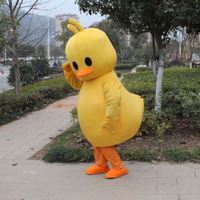 Costume de mascotte gonflable en EVA imprimé insectes, canard jaune, pour adultes, pour fête d'Halloween, jeu de rôle, cosplay, avec casque promotionnel
