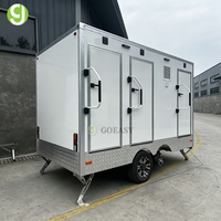 Toilettes et douche portables Goeasy, remorque de toilettes mobiles, salle de bain de luxe personnalisée, toilettes de camping à vendre