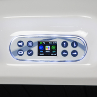 Bain à remous Balboa populaire en Europe pour 3 personnes, jets de massage d'angle, spa intérieur, baignoire à remous, jets de massage, baignoire d'angle