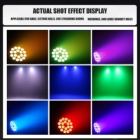 18 projecteurs PAR LED 4-en-1 à effets de couleur, faisceau lumineux RGB 120W, gradation linéaire 41CH DMX512 pour éclairage de scène professionnel