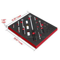 Ensemble complet d'outils mécaniques de 504 pièces avec 10 plateaux en mousse EVA, kits de clés à douilles en acier CrV pour ateliers de réparation automobile, garages et coffres de rangement