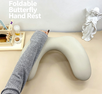 Support de repose-bras en forme de U pour manucure TSZS, en cuir PU microfibre, portable, coussin pour les mains, repose-bras pliable pour les ongles, accessoires pour les ongles
