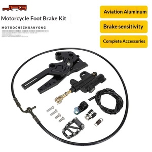 <strong>JFGRACING</strong> Qiulong Sur-Ron Motorcycle Rear Wheel Hydraulic Foot Brake Set Aluminum - Product Image 1