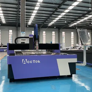 Acctek Mesin Pemotong Laser Fiber 1000W 1500W 2000W AKJ1530F