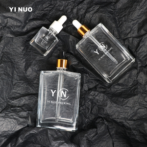 Botellas cuadradas planas de 15ml, 30ml, 50ml, 100ml, 150ml, con cuentagotas, botella de suero Rectangular para suero, aceite esencial para Barba Oll con caja - Product Image 3