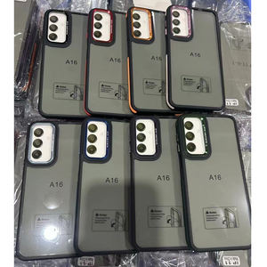 Funda de teléfono a prueba de caídas antideslizante negra transparente Popular para Samsung Galaxy <span class=keywords><strong>A23</strong></span> A24 A25 A26 funda de parachoques colorida de lujo A05 A06 - Product Image 6