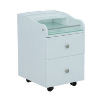 Chariot roulant professionnel pour mini salon de manucure Kangmei Furniture avec roues