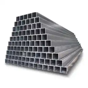 Tuyau en acier creuse pour soudure, Tube carré et rectangulaire en fer noir, 200x200mm
