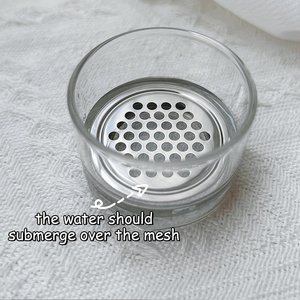 Cepillos para uñas, taza <span class=keywords><strong>de</strong></span> lavado, cepillo acrílico para uñas, plato limpiador <span class=keywords><strong>con</strong></span> tapa, fácil limpieza, malla portátil, arandela <span class=keywords><strong>de</strong></span> cepillo para decoración <span class=keywords><strong>de</strong></span> uñas en capas - Product Image 6