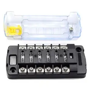 12V Auto Waterproof Blade Fuse Holder Box 6 Way Fuse Holder For Auto Car Boat Marine Tractor