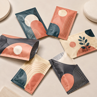 Sacs opaques imprimés sur mesure, pochettes à trois soudures latérales pour assortiments de cadeaux de fin d'année, impression de logo mosaïque