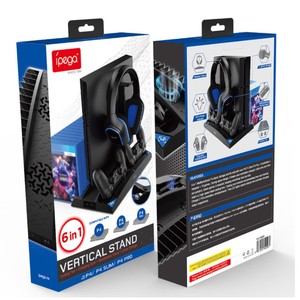 แท่นชาร์จแนวตั้งพร้อมช่องเก็บแผ่นเกมสำหรับ Playstation 4 / PS4 Slim / PS4 Pro รุ่น <span class=keywords><strong>IPega</strong></span> PG-P4009 - Product Image 6