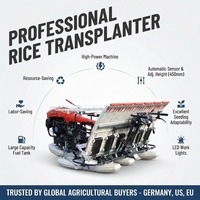 Transplanteuse de riz Yamaha à 6 rangs avec moteur à essence haute productivité, garantie 1 an, longue durée de vie - En stock