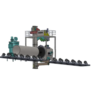 Nuevo túnel eléctrico tipo LPG cilindro granallado máquina Abrator 9001 certificación acero construcción motor abrasivo - Product Image 5