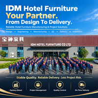 Ensemble de meubles de chambre d'hôtel IDM Foshan, meubles de chambre d'hôtel modernes et luxueux personnalisables pour les hôtels 3-5 étoiles de Dubaï