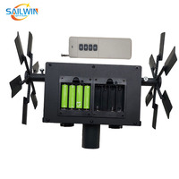 SAILWIN moulin à vent rotatif fontaine froide feux d'artifice système de tir télécommande sans fil mariage rotatif feux d'artifice Machine